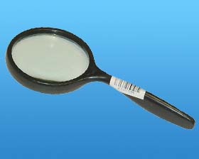 2-1/2in. Curved Handle Magnifier, 3.5X